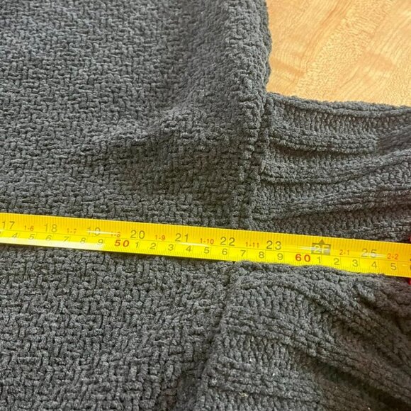 Seven7 Black Chunky Knit Cowl Neck Sweater XL - Picture 10 of 15